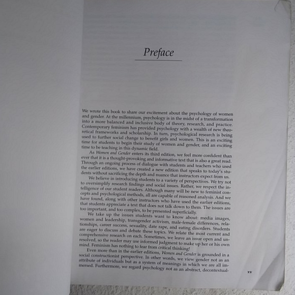 📚 Women and Gender 3rd ed Book - Picture 3 of 3